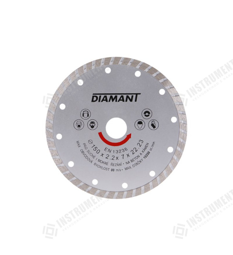 kotúč diamantový 150mm DIAMANT TURBO