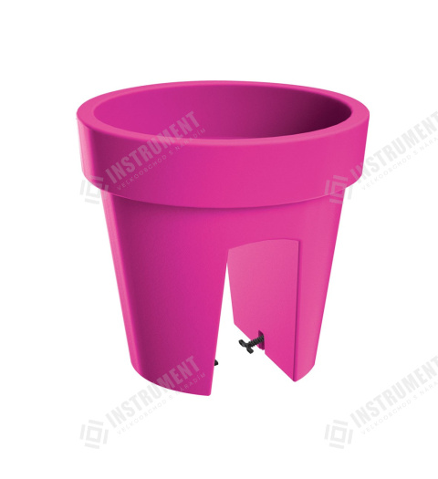 kvetináč na zábradlie 24,5cm LOFLY RAILING DLOFR250-235C fuchsia plastový Prosperplast