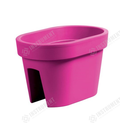 kvetináč na zábradlie 39,6cm LOFLY RAILING DLOFR400-235C fuschia plastový Prosperplast 