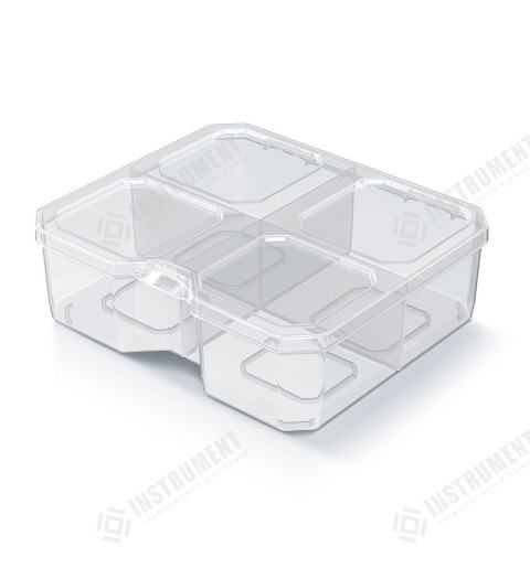 box organizér 15,6x14x5cm SQR KSQ15155-S429 transparentný plastový Kistenberg