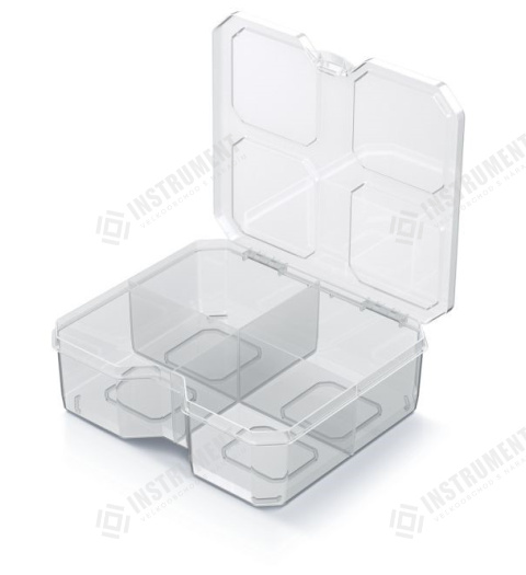 box organizér 15,6x14x5cm SQR KSQ15155-S429 transparentný plastový Kistenberg