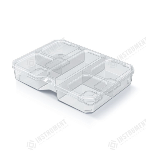 box organizér 19,3x14,7x3,5cm SQR KSQ20154-S429 transparentný plastový