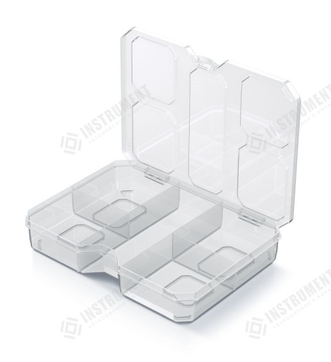 box organizér 19,3x14,7x3,5cm SQR KSQ20154-S429 transparentný plastový Kistenberg