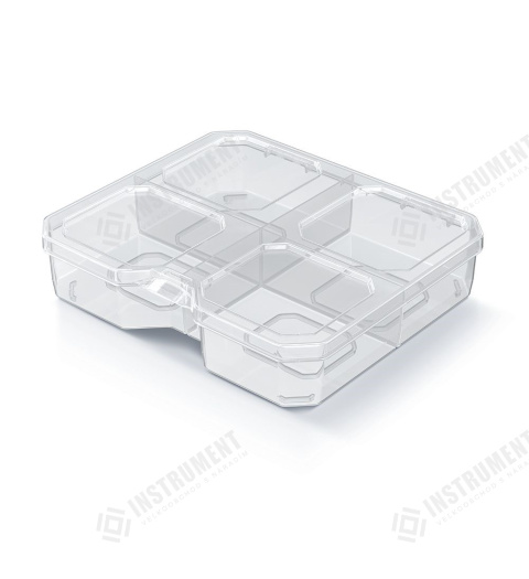 box organizér 15,6x14x3,5cm SQR KSQ15154-S429 transparentný plastový Kistenberg