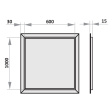 dvierka revízne hliníkové 600x1000mm LP 60100U do sadrokartónu VENTS