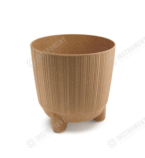 kvetináč 16,8cm RYFO N ECO WOOD DRF170NW-4665W naturo plastový