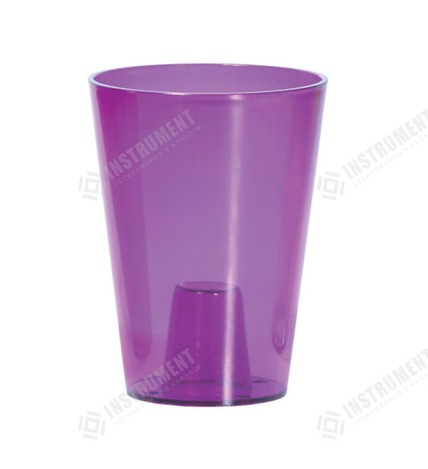 kvetináč 13cm Coubi Orchid DUS130P-CPRB transparentný fialový plastový