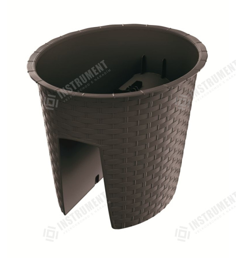 kvetináč na zábradlie 29,8cm RATOLLA DRLB300-440U umbra plastový PROSPERPLAST 