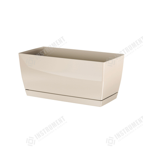 kvetináč truhlík 29x14,2cm Coubi Case P DUPP300-CY728 krémový plastový