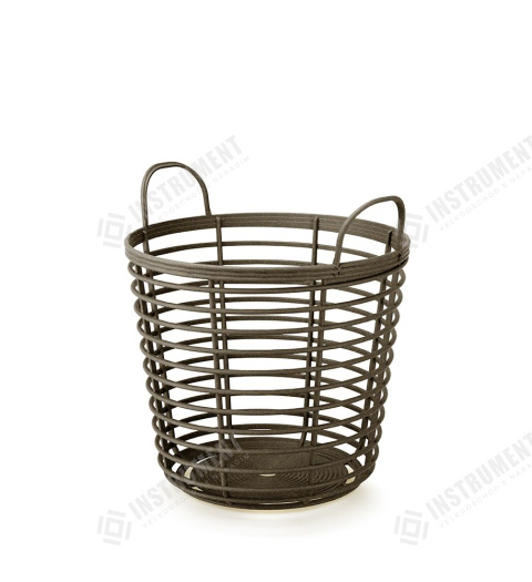 kôš 37,4cm ZANZI BASKET ECO WOOD IKPIR380W-4625W kávový plastový