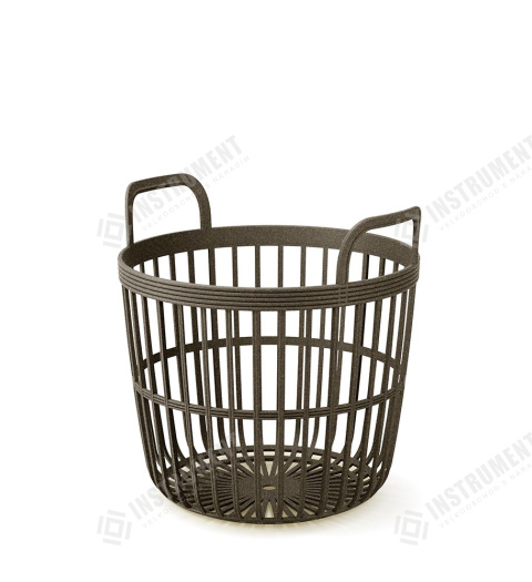 kôš 36,4cm ZOE BASKET ECO WOOD IKPIO370W-4625W kávový plastový