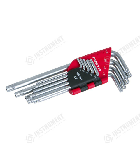 kľúč imbusový TORX T10-T50 9ks sada CrV FESTA