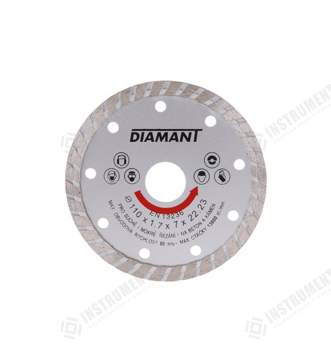 kotúč diamantový 110mm DIAMANT TURBO