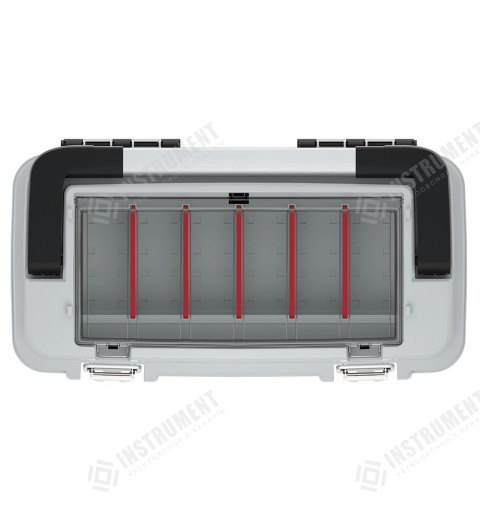 box na náradie s kovovým držadlom a zámkami 58,6x29,6x30,5cm OPTIMA KOPA6030SM-4C čierny-sivý Kistenberg