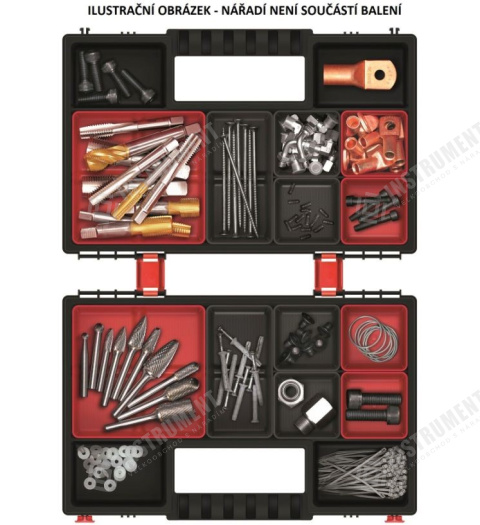 box organizér 28,7x18,6x10cm NORB DUO KNOS302010B-S429 čierny Kistenberg