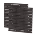 stena sada 2ks 38,6x1,8x39cm BINEER BOARD KBBS4040-S411 čierna plast