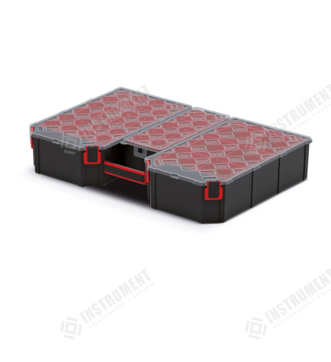 box organizér s krabičkami 57,7x39x10,5cm TAGER KTG604010B-S429 čierny