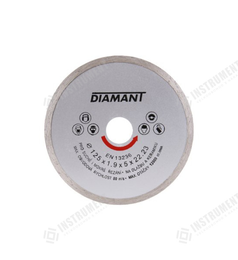 kotúč diamantový 125mm DIAMANT plný