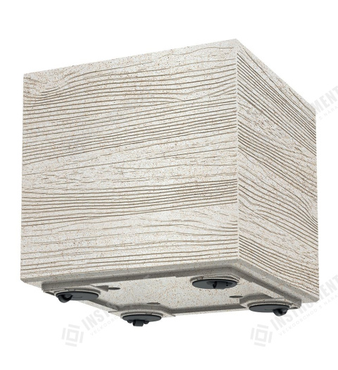 kvetináč 28,8cm MADERA SQUARE ECO WOOD DMA300W-S449W biely plastový Prosperplast