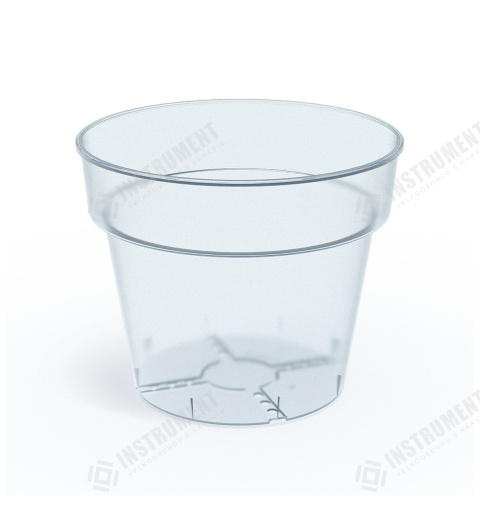 kvetináč 12,4cm PLANTI DMLR120-S429 transparentný plastový Prosperplast 