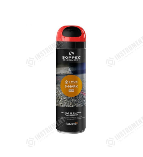 sprej fluorescenčný S-MARK, 500ml, červený / spray