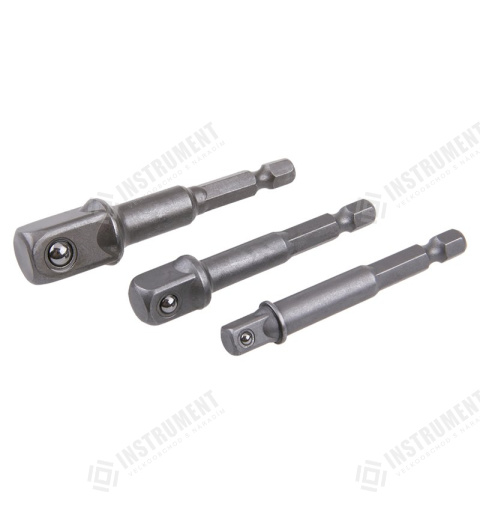 adaptér do vŕtačky sada 1/4",3/8",1/2" CrV LEVIOR 18604